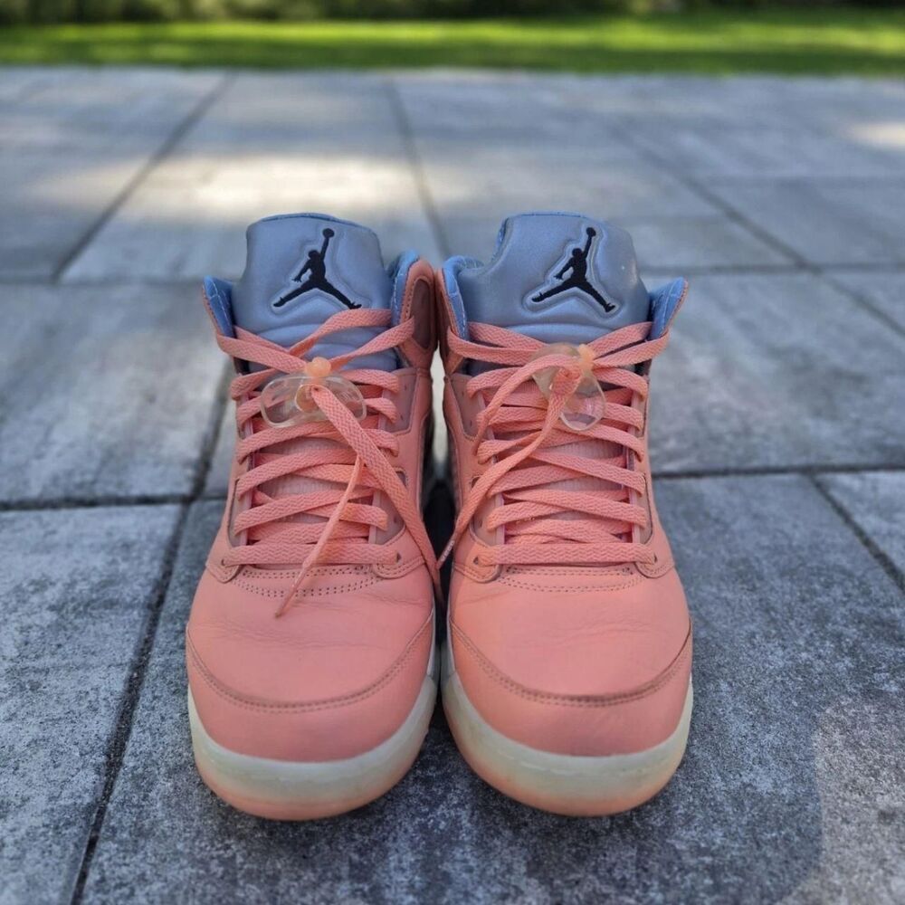 Jordan Men's Pink and Orange Trainers